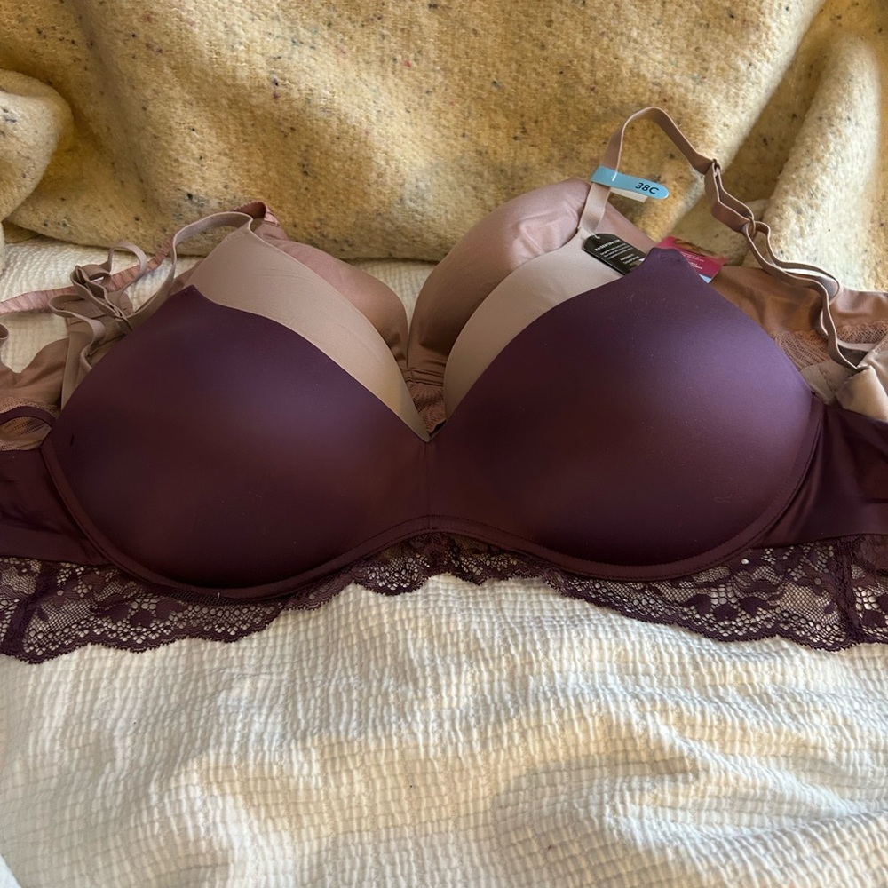 3 BNWT wireless bras